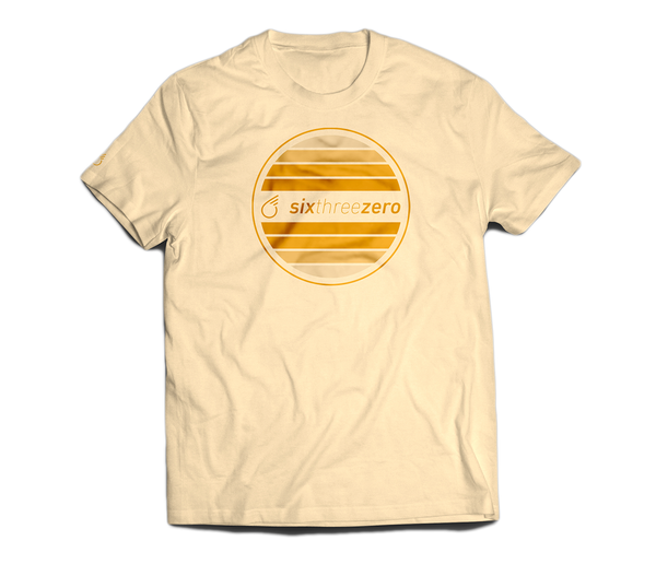 sixthreezero EVRYjourney Premium Short Sleeve Crew Papyrus Orange 100% Cotton Unisex Shirt