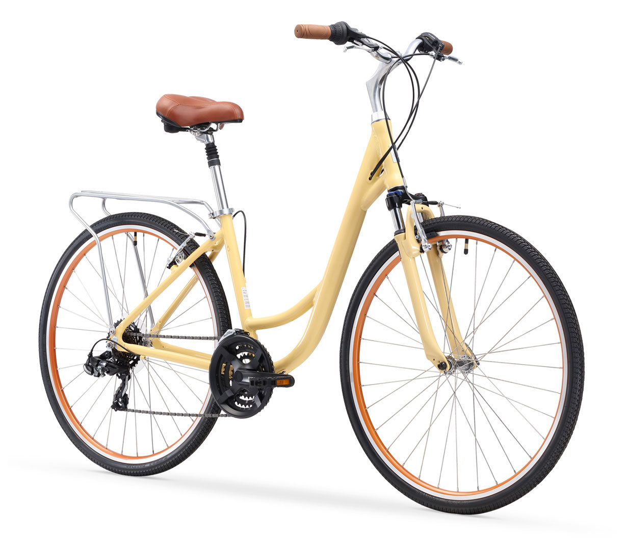 sixthreezero Body Ease Women's 21 Speed Step Through Comfort Bicycle