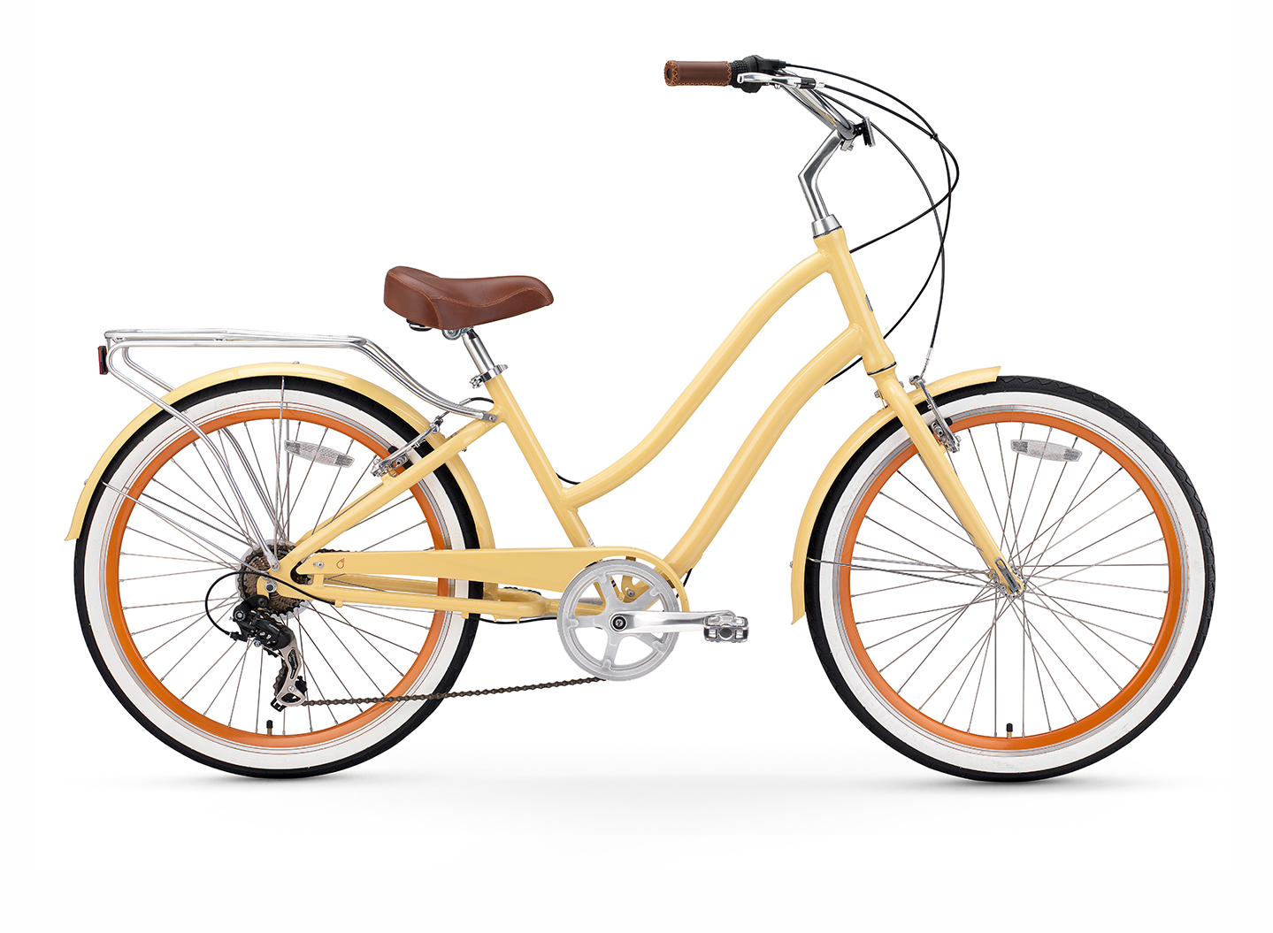 sixthreezero EVRYjourney Women's 26" 7 Speed Step-Through Touring Hybrid Bicycle