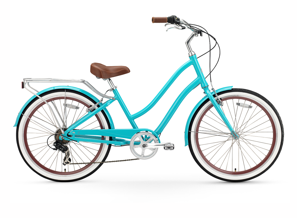 sixthreezero EVRYjourney Women's 26" 7 Speed Step-Through Touring Hybrid Bicycle