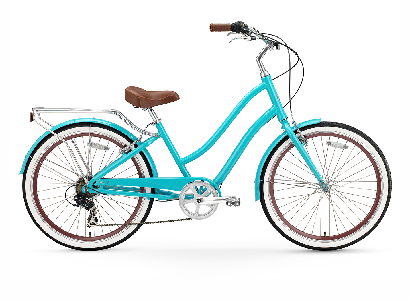 sixthreezero EVRYjourney Women's 26" 7 Speed Step-Through Touring Hybrid Bicycle