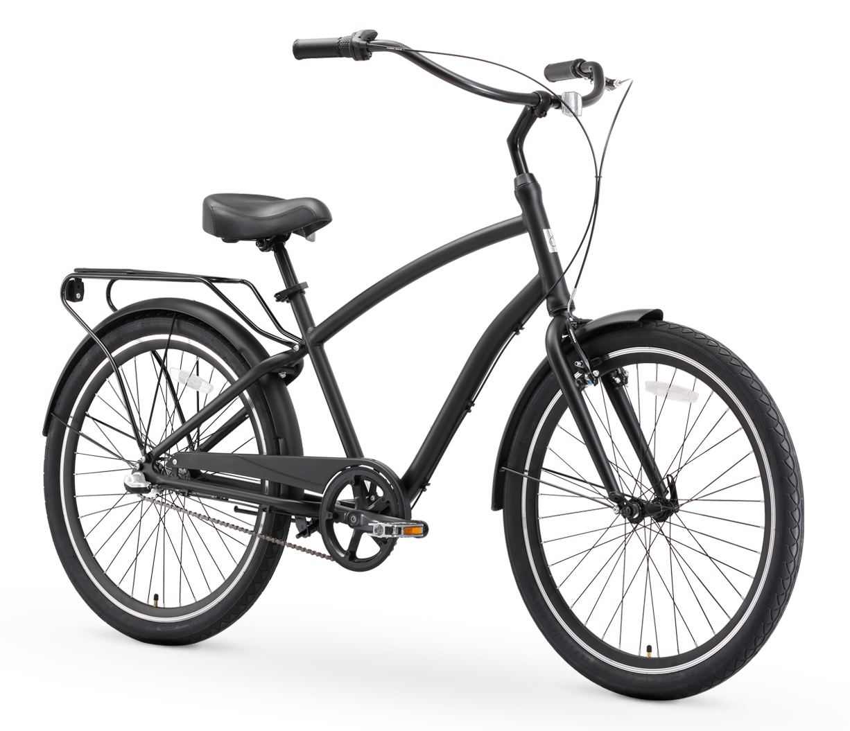 sixthreezero EVRYjourney Men's 26" 3 Speed Steel Sport Hybrid Cruiser Bicycle