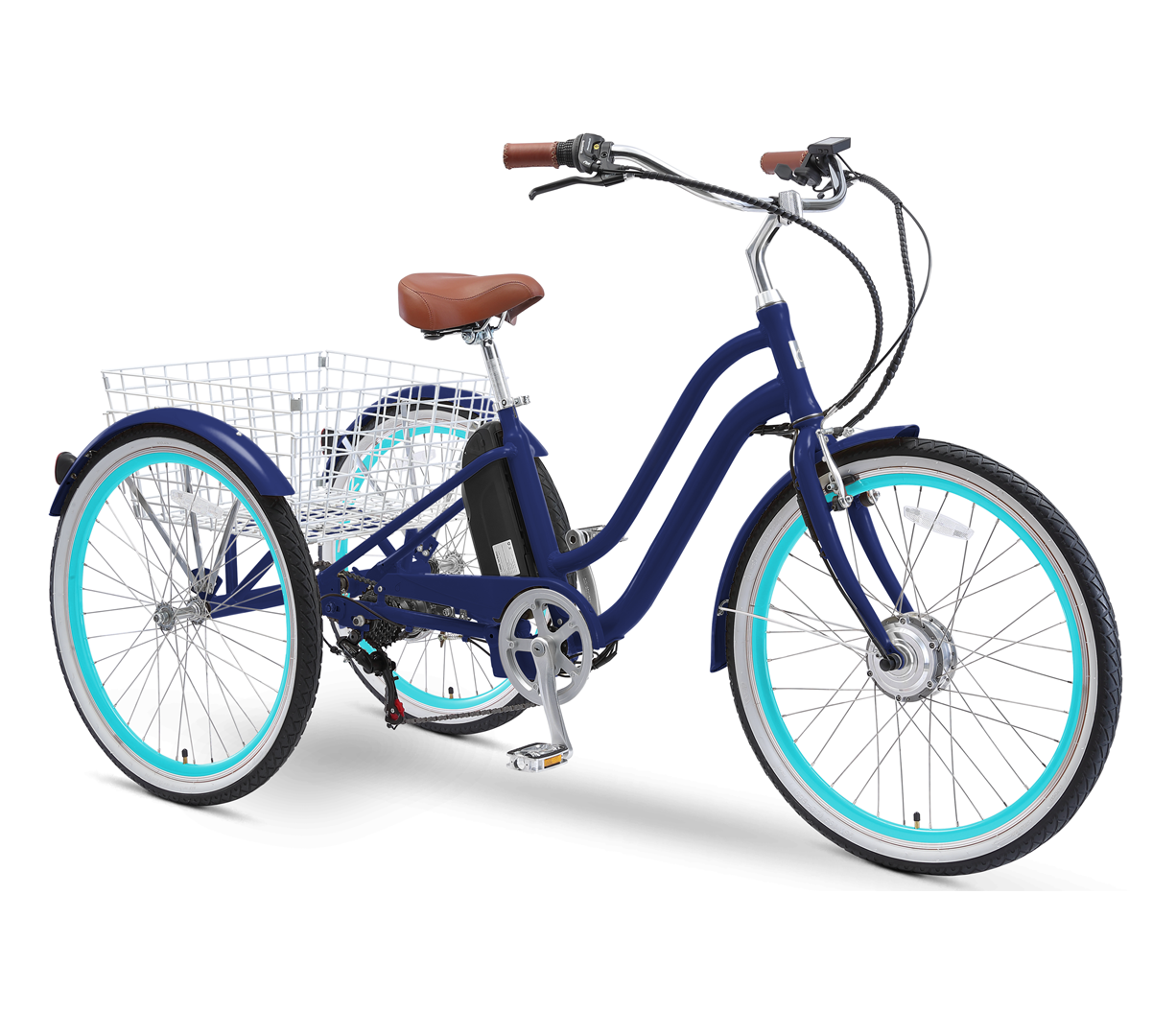 sixthreezero EVRYjourney 26" 7 Speed Hybrid Electric Tricycle, 36V, 250W