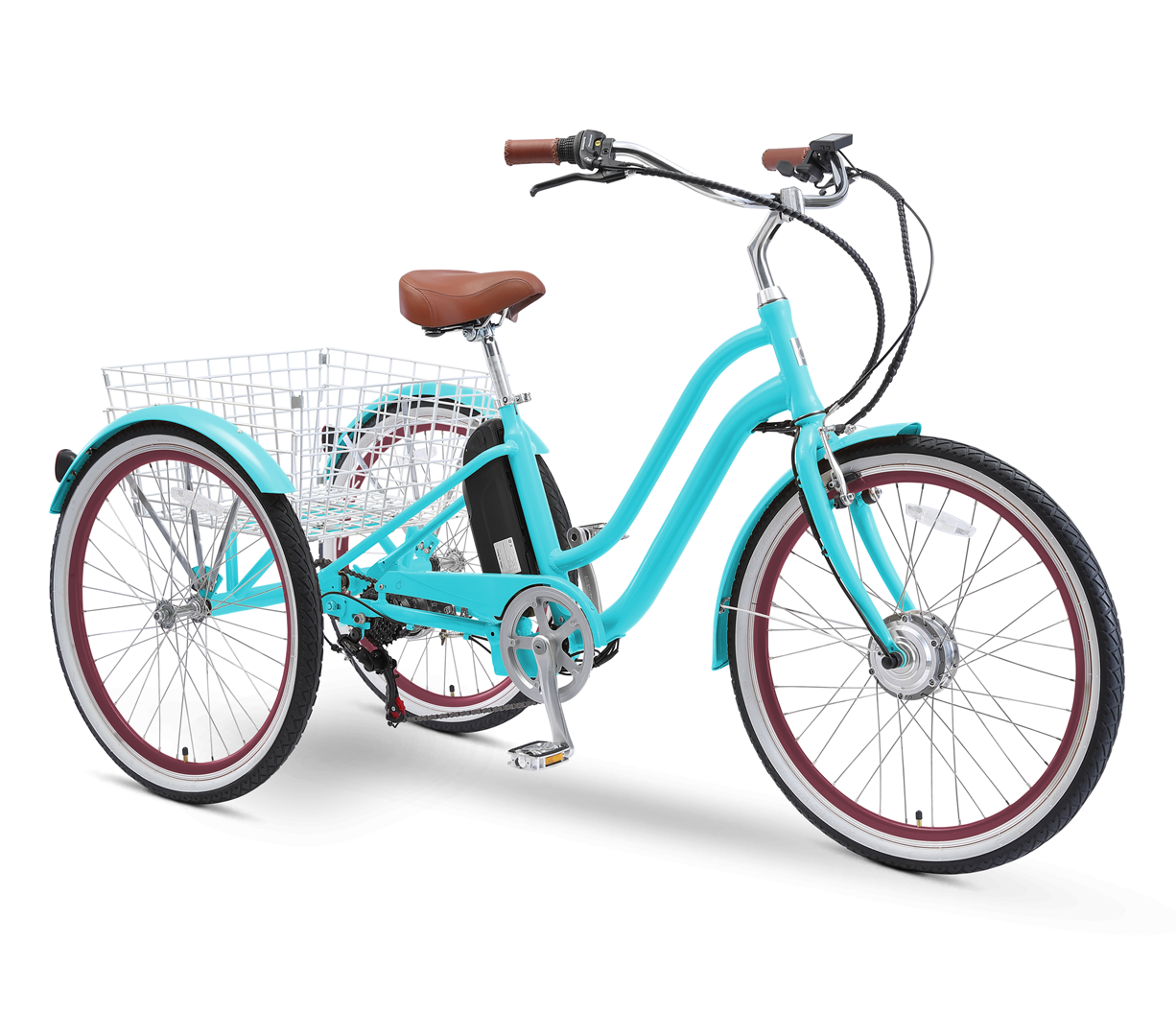 sixthreezero EVRYjourney 26" 7 Speed Hybrid Electric Tricycle, 36V, 250W