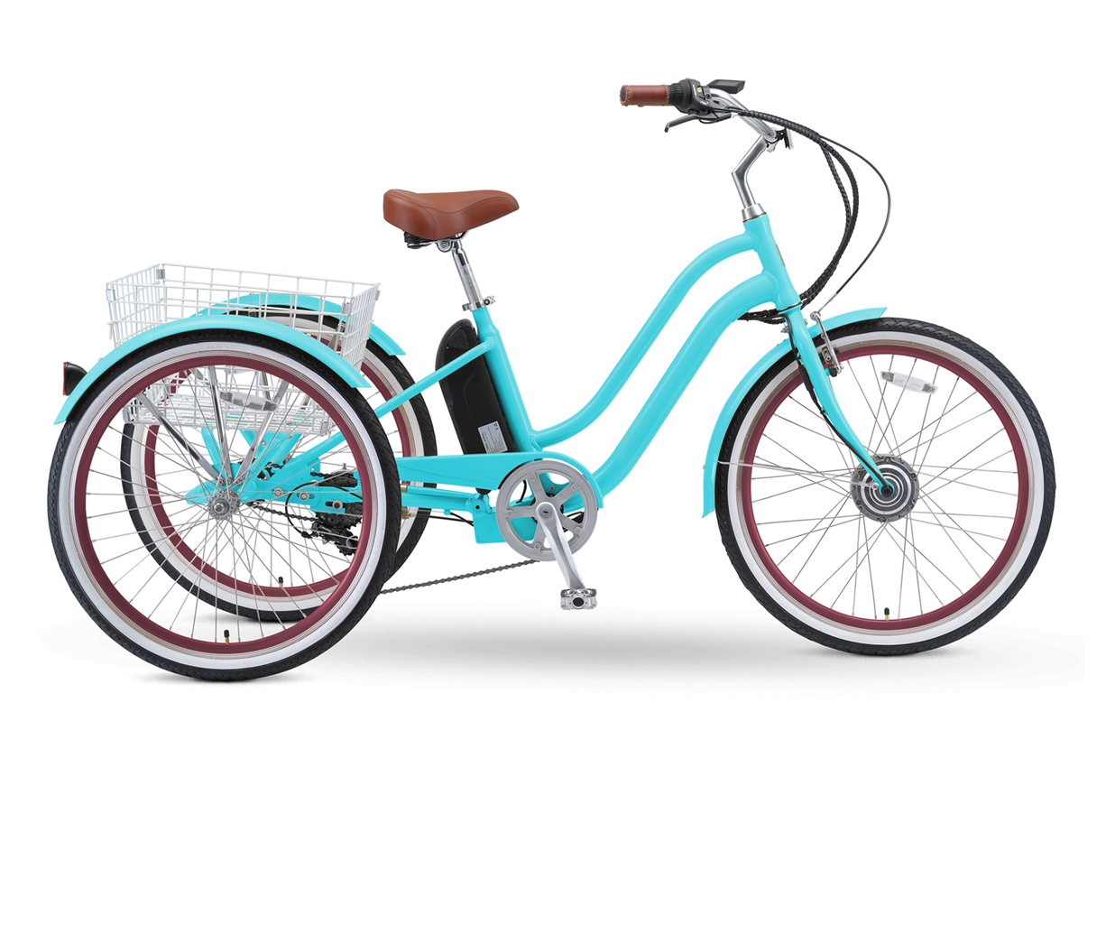 sixthreezero EVRYjourney 26" 7 Speed Hybrid Electric Tricycle, 36V, 250W