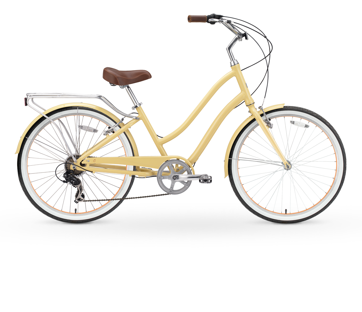 sixthreezero EVRYjourney Women's 26" 7 Speed Steel Step-Through Touring Hybrid Bicycle