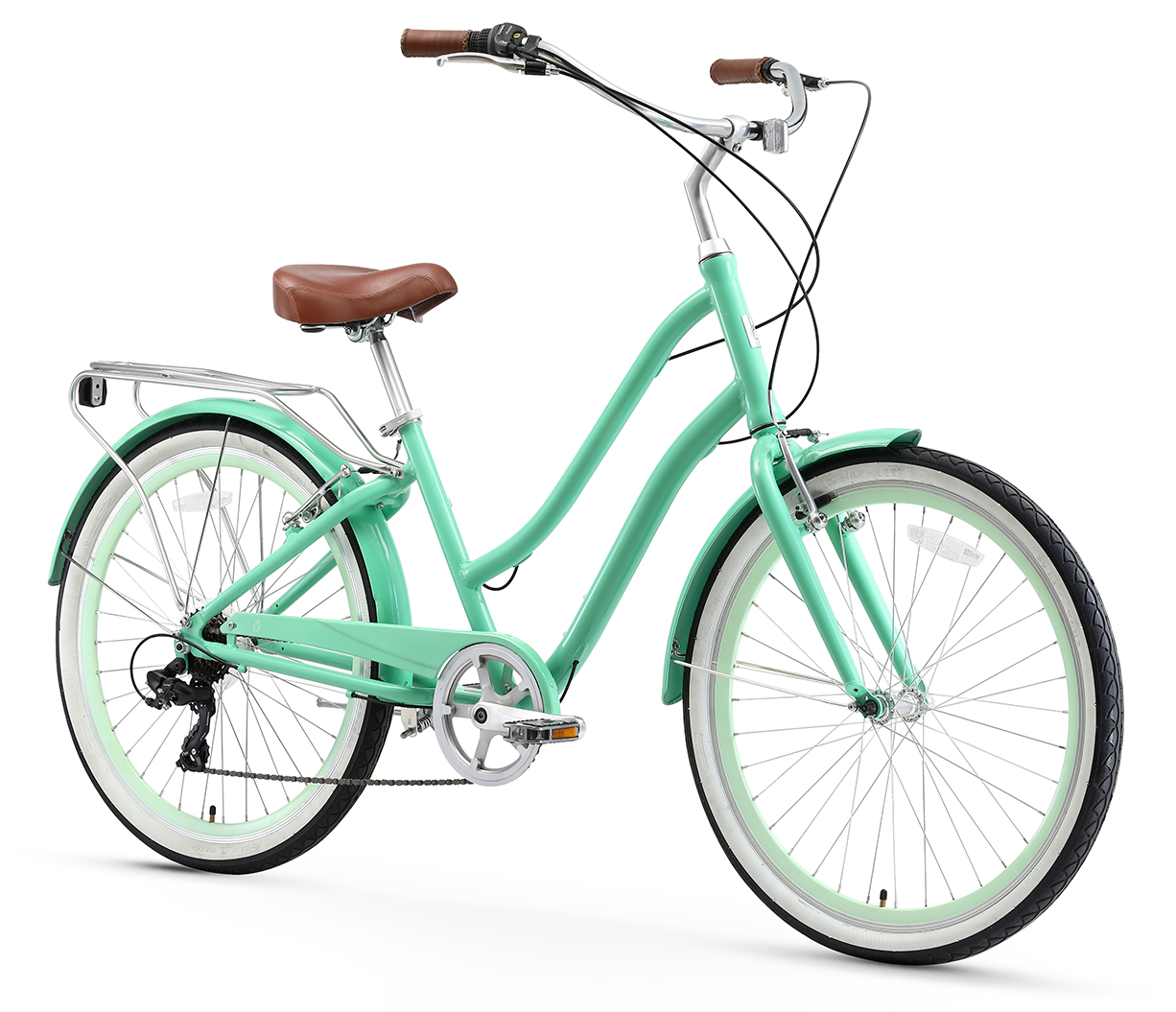sixthreezero EVRYjourney Women's 26" 7 Speed Step-Through Touring Hybrid Bicycle