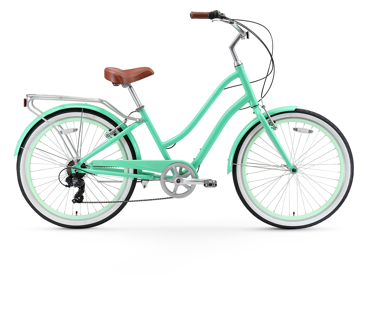 sixthreezero EVRYjourney Women's 26" 7 Speed Step-Through Touring Hybrid Bicycle