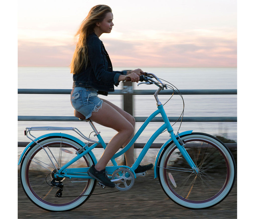 sixthreezero EVRYjourney Women's 26" 7 Speed Step-Through Touring Hybrid Bicycle