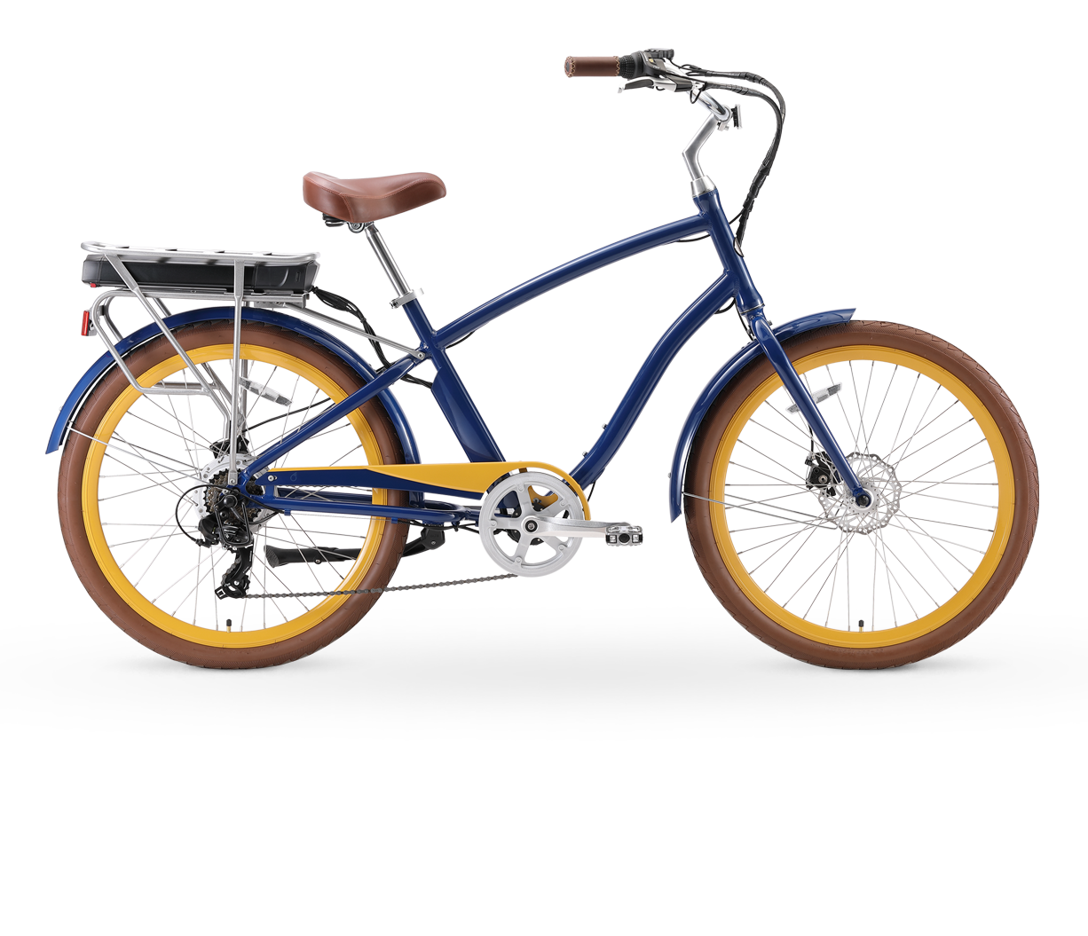 sixthreezero EVRYjourney Men's NEW 26" 500W 7-Speed Sport Hybrid Cruiser Bicycle