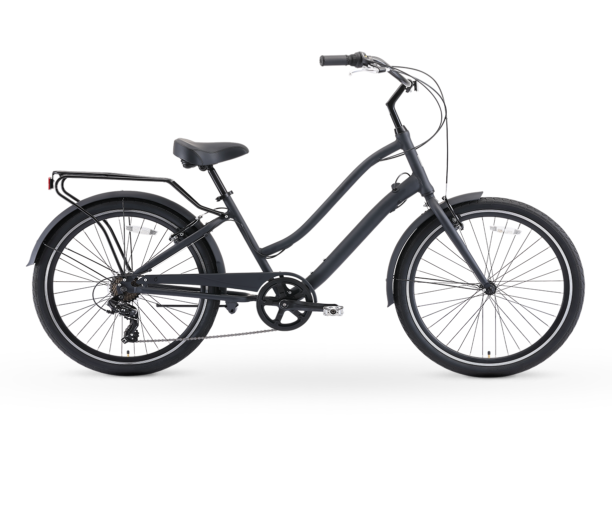 sixthreezero EVRYjourney Men's w/ Integrated Lock 26" 7-Speed Sport Hybrid Cruiser Bicycle