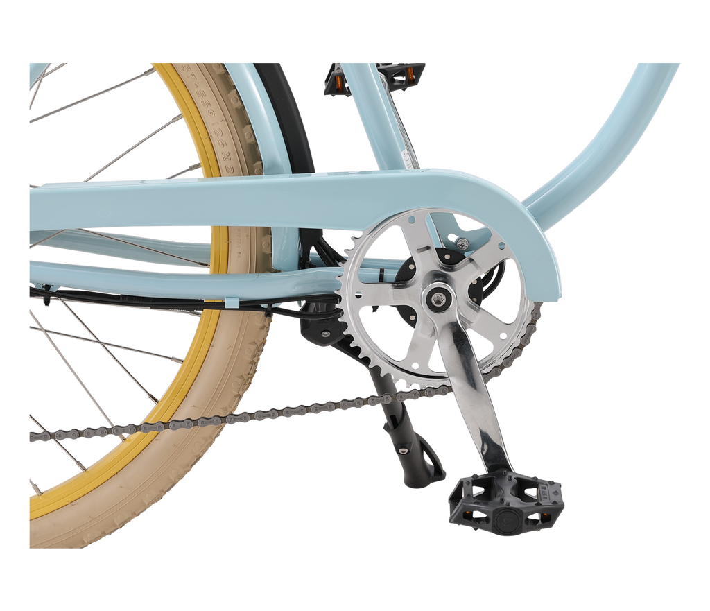 sixthreezero Around the Block Women's NEW 26" 500W 7-Speed Beach Cruiser Bicycle with Rear Rack