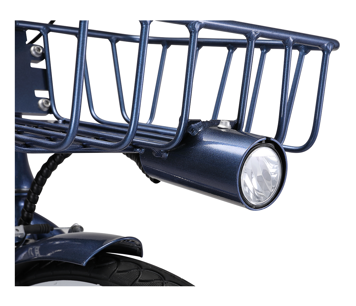 sixthreezero EVRYjourney Deluxe Women's 26" 7-Speed Touring Hybrid Bicycle w/ Integrated Lock, Basket, Light