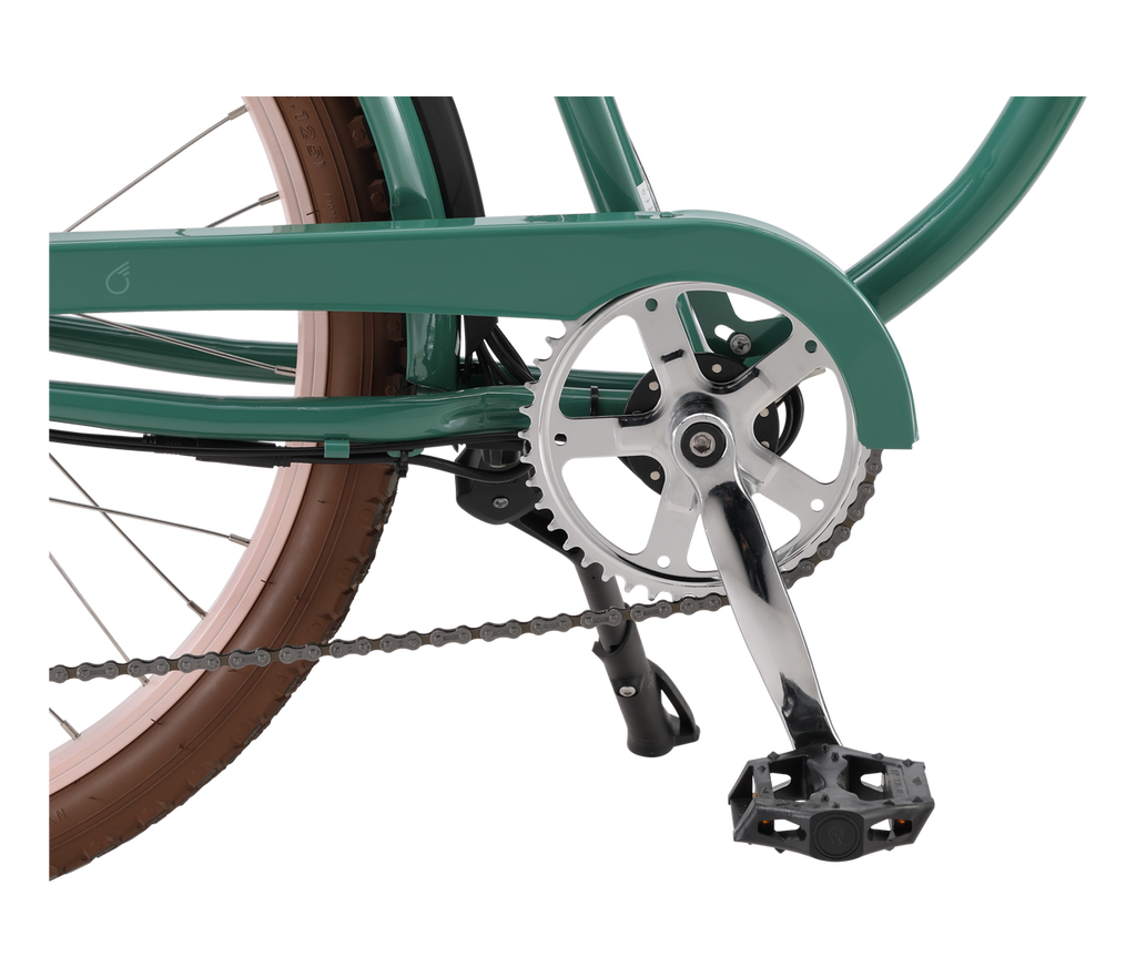 sixthreezero Around the Block Women's NEW 26" 500W 7-Speed Beach Cruiser Bicycle with Rear Rack