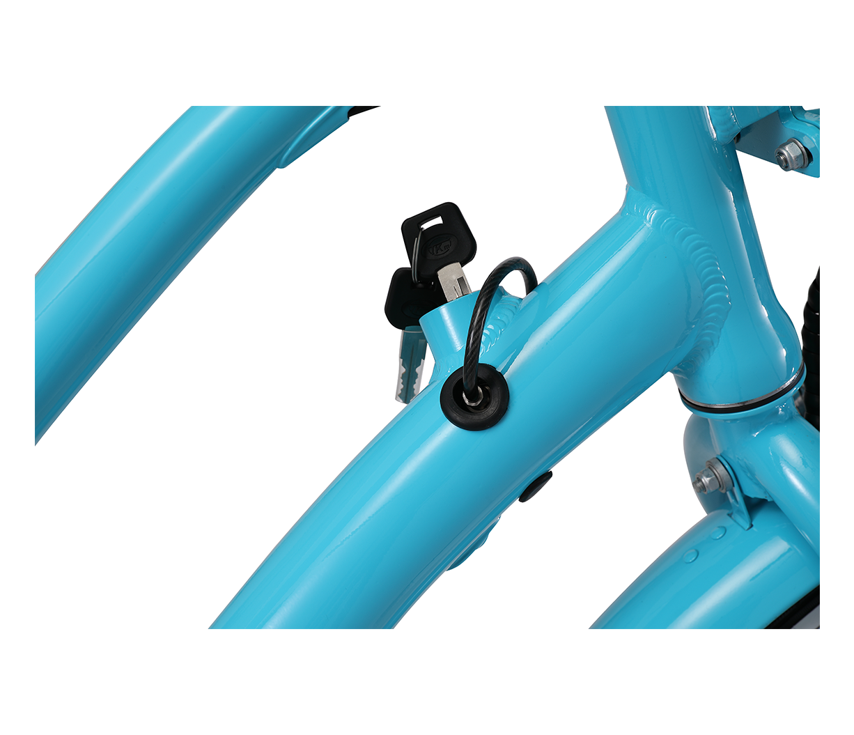 sixthreezero EVRYjourney Deluxe Women's 26" 7-Speed Touring Hybrid Bicycle w/ Integrated Lock, Basket, Light