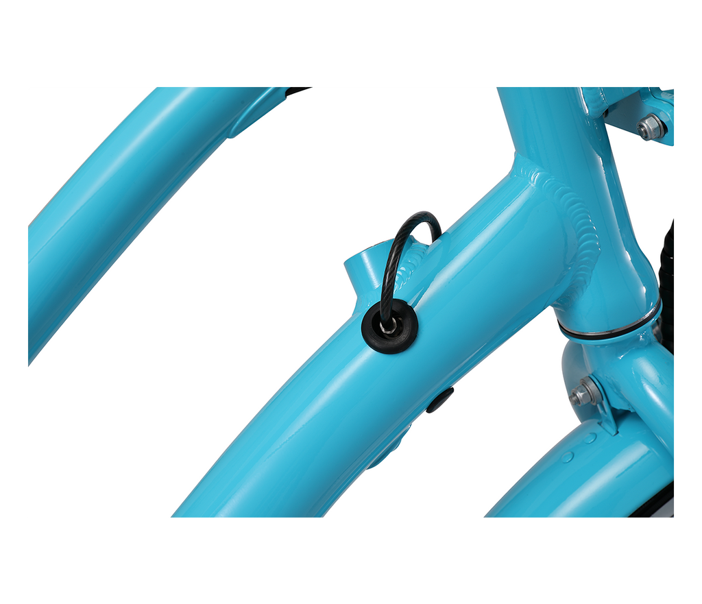 sixthreezero EVRYjourney Deluxe Women's 26" 7-Speed Touring Hybrid Bicycle w/ Integrated Lock, Basket, Light