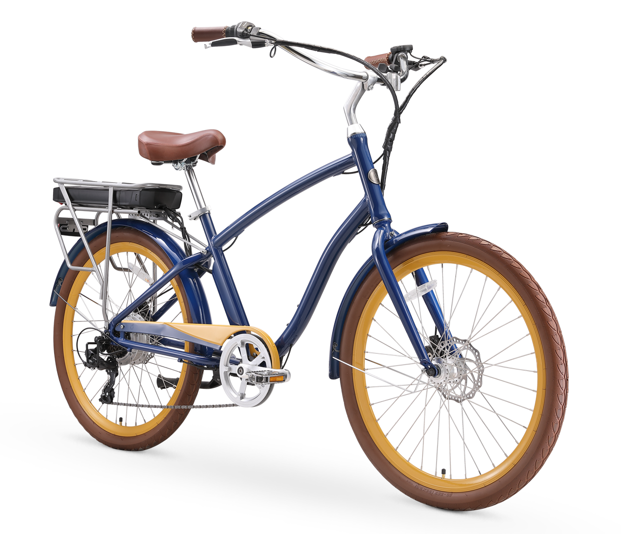 sixthreezero EVRYjourney Men's NEW 26" 500W 7-Speed Sport Hybrid Cruiser Bicycle