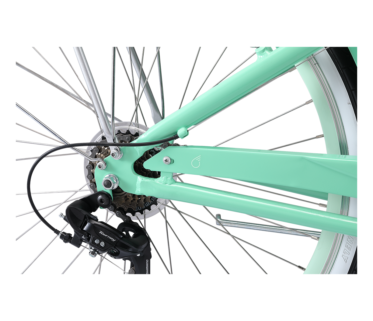 sixthreezero EVRYjourney Women's w/ Integrated Lock 26" 7-Speed Step-Through Touring Hybrid Bicycle