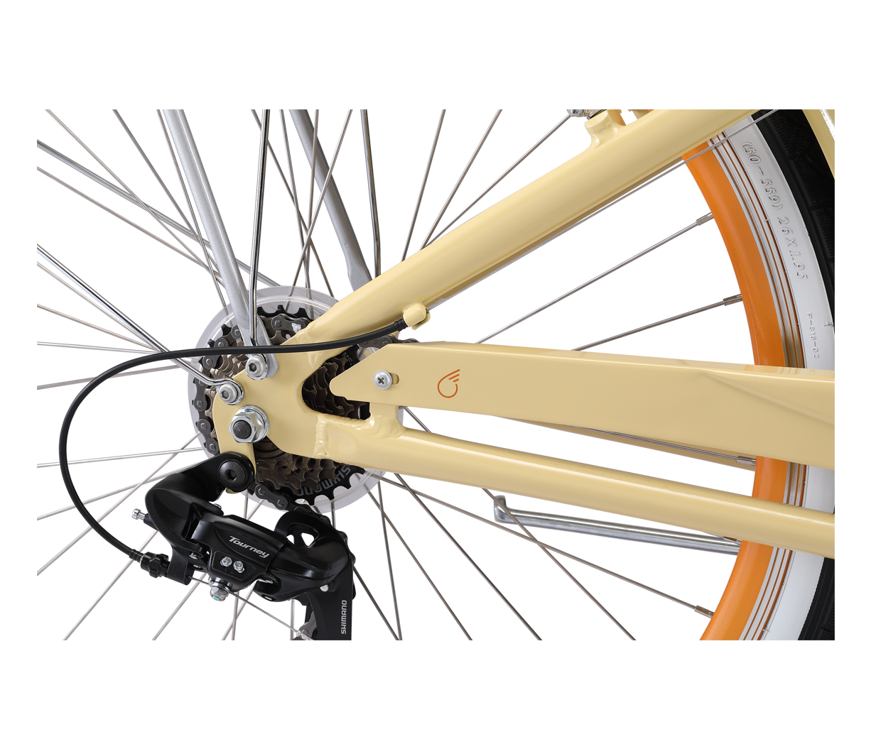 sixthreezero EVRYjourney Women's w/ Integrated Lock 26" 7-Speed Step-Through Touring Hybrid Bicycle