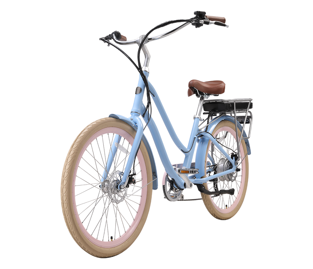 sixthreezero EVRYjourney Women's NEW 26" 500W 7-Speed Step-Through Touring Hybrid Bicycle,