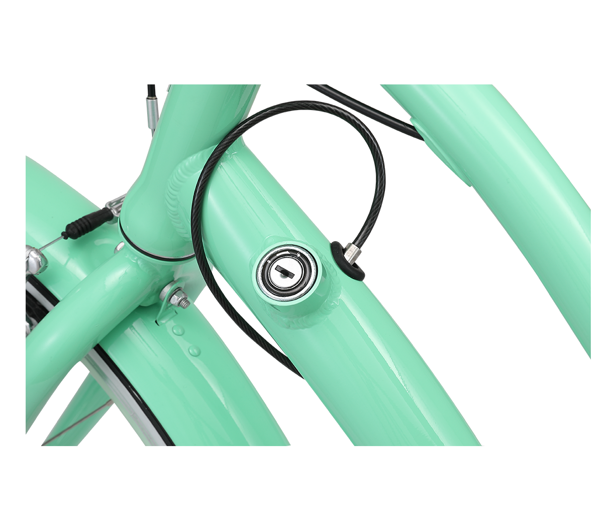 sixthreezero EVRYjourney Women's w/ Integrated Lock 26" 7-Speed Step-Through Touring Hybrid Bicycle