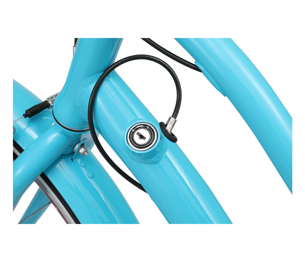 sixthreezero EVRYjourney Women's w/ Integrated Lock 26" 7-Speed Step-Through Touring Hybrid Bicycle