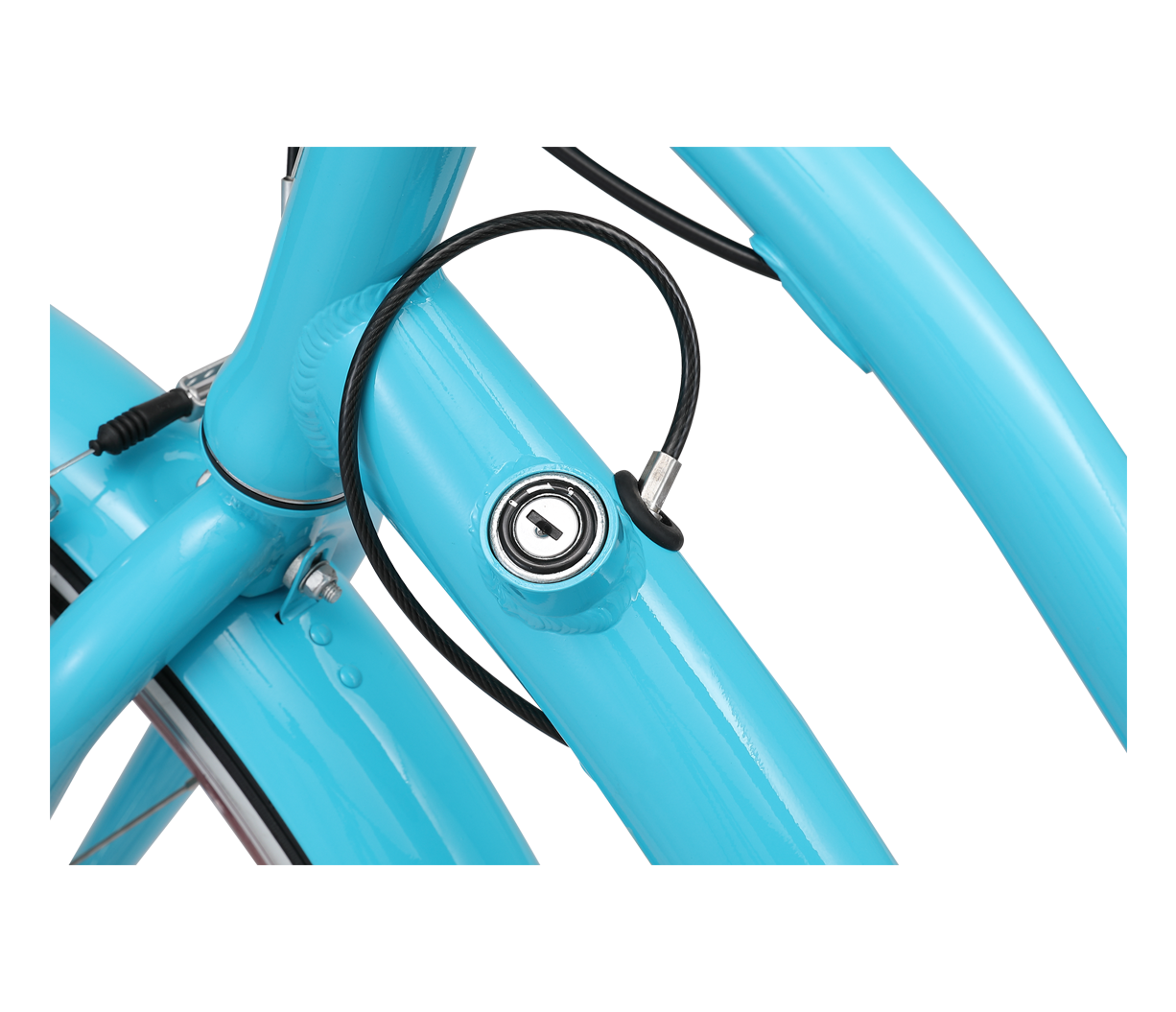 sixthreezero EVRYjourney Women's w/ Integrated Lock 26" 7-Speed Step-Through Touring Hybrid Bicycle