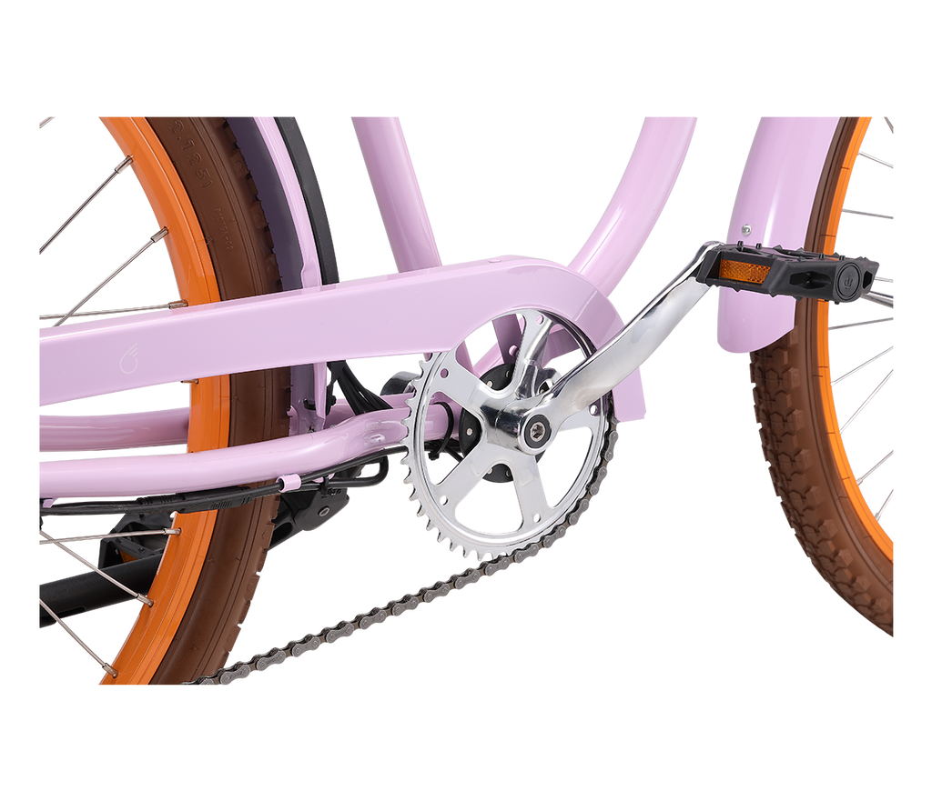 sixthreezero Around the Block Women's NEW 26" 500W 7-Speed Beach Cruiser Bicycle with Rear Rack