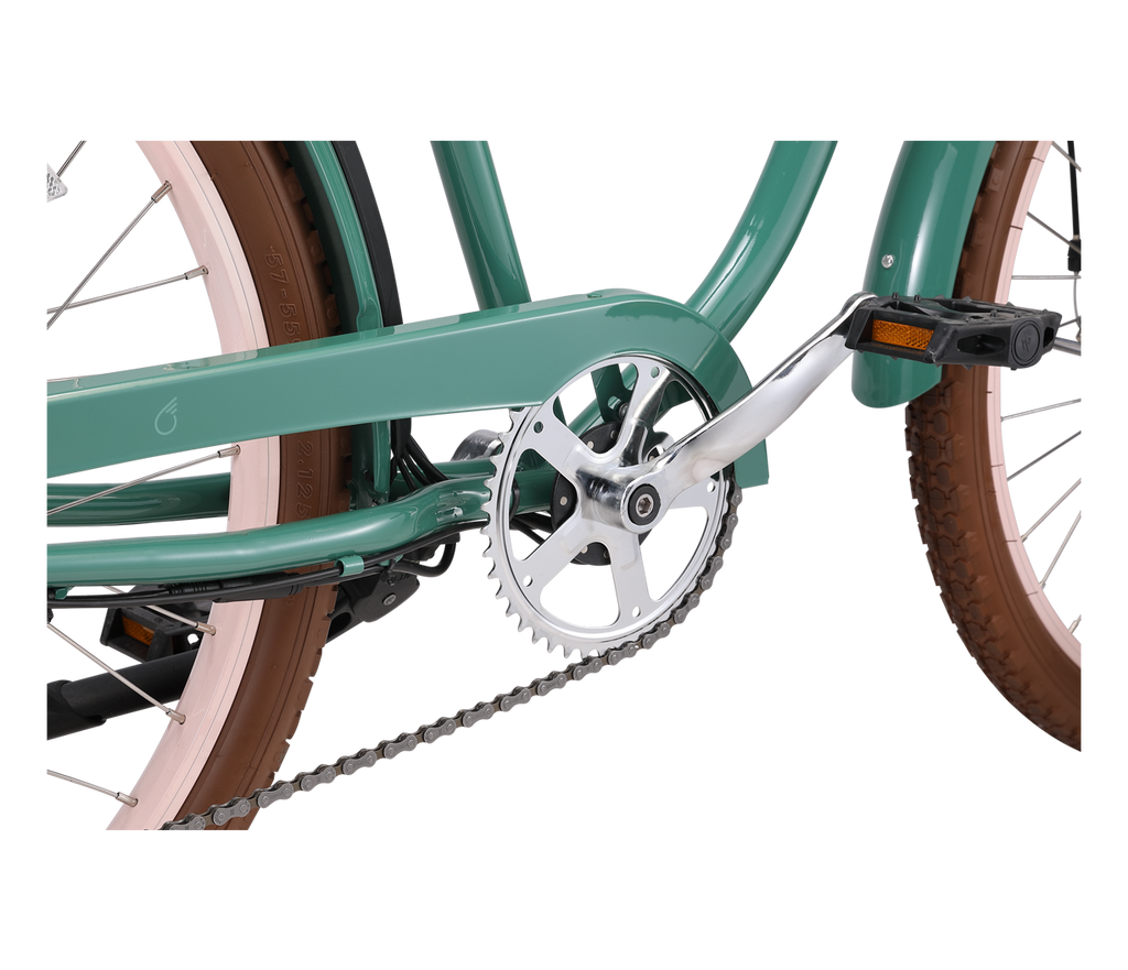 sixthreezero Around the Block Women's NEW 26" 500W 7-Speed Beach Cruiser Bicycle with Rear Rack