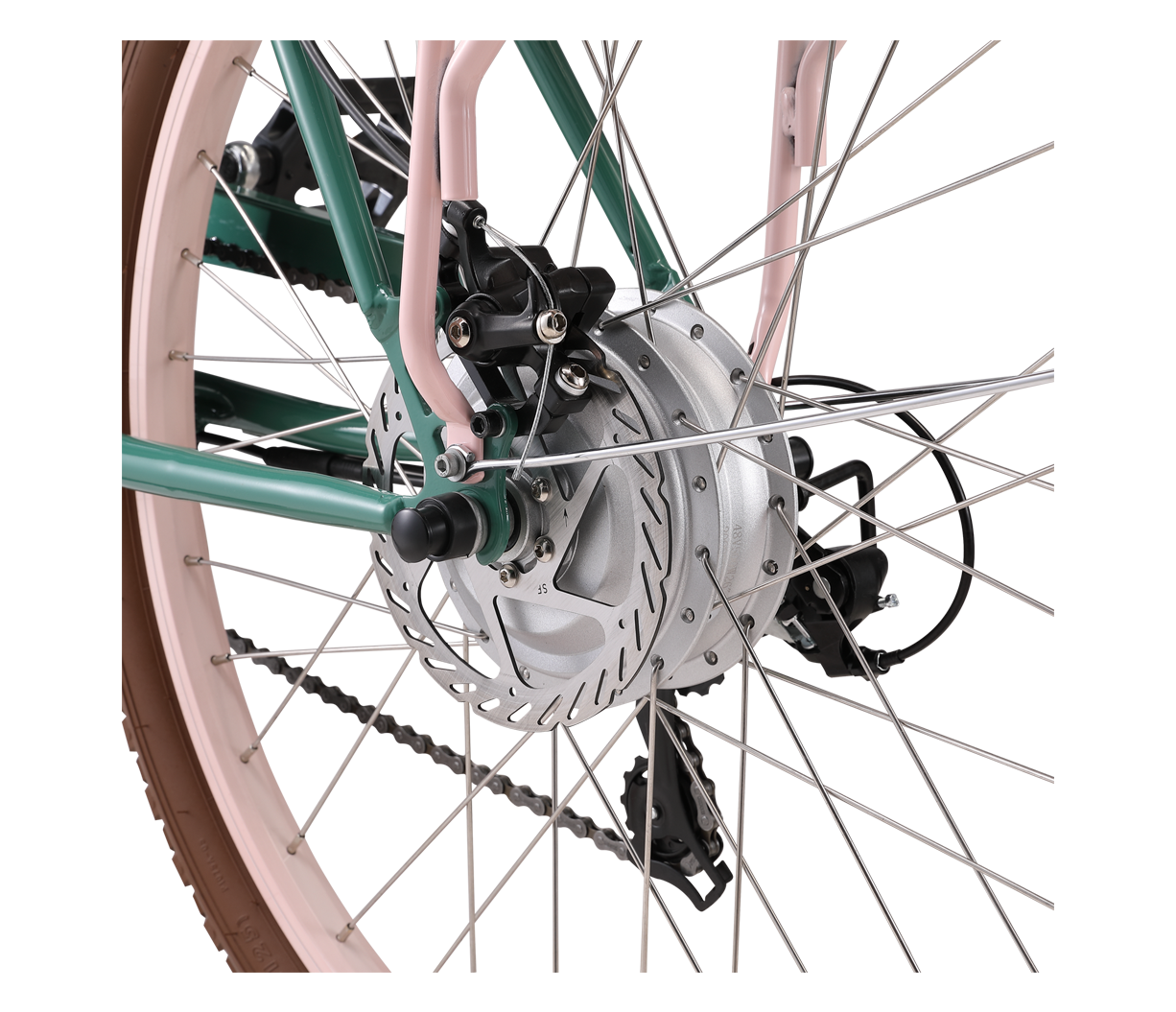 sixthreezero Around the Block Women's NEW 26" 500W 7-Speed Beach Cruiser Bicycle with Rear Rack