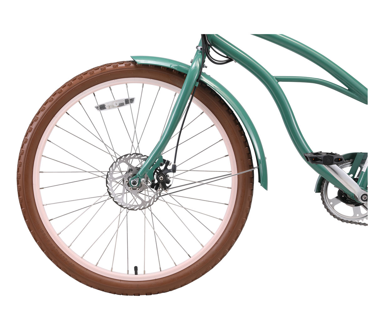 sixthreezero Around the Block Women's NEW 26" 500W 7-Speed Beach Cruiser Bicycle with Rear Rack