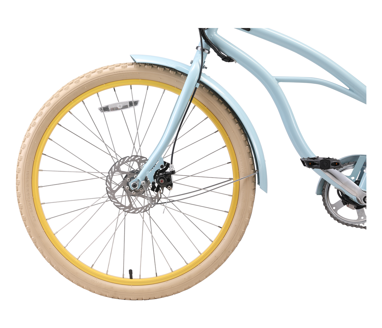 sixthreezero Around the Block Women's NEW 26" 500W 7-Speed Beach Cruiser Bicycle with Rear Rack