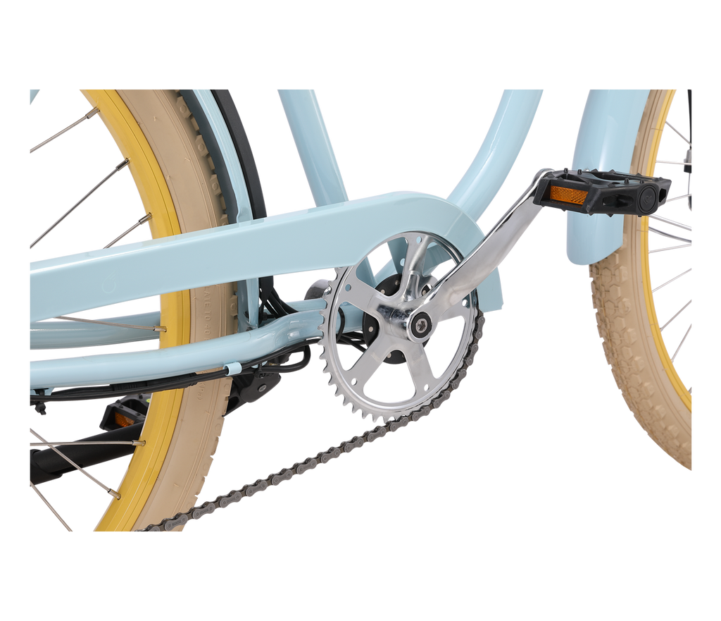 sixthreezero Around the Block Women's NEW 26" 500W 7-Speed Beach Cruiser Bicycle with Rear Rack