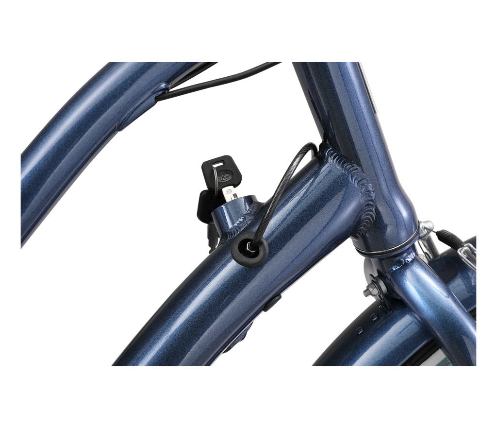 sixthreezero EVRYjourney Women's w/ Integrated Lock 26" 7-Speed Step-Through Touring Hybrid Bicycle