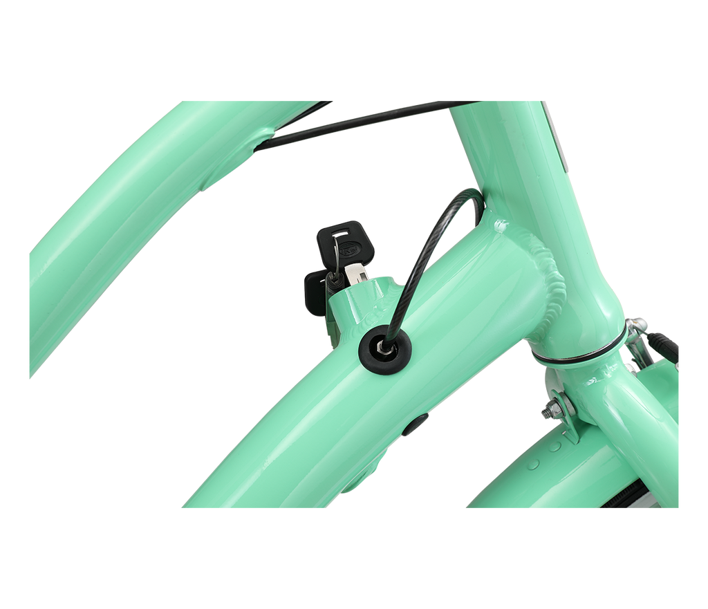 sixthreezero EVRYjourney Women's w/ Integrated Lock 26" 7-Speed Step-Through Touring Hybrid Bicycle