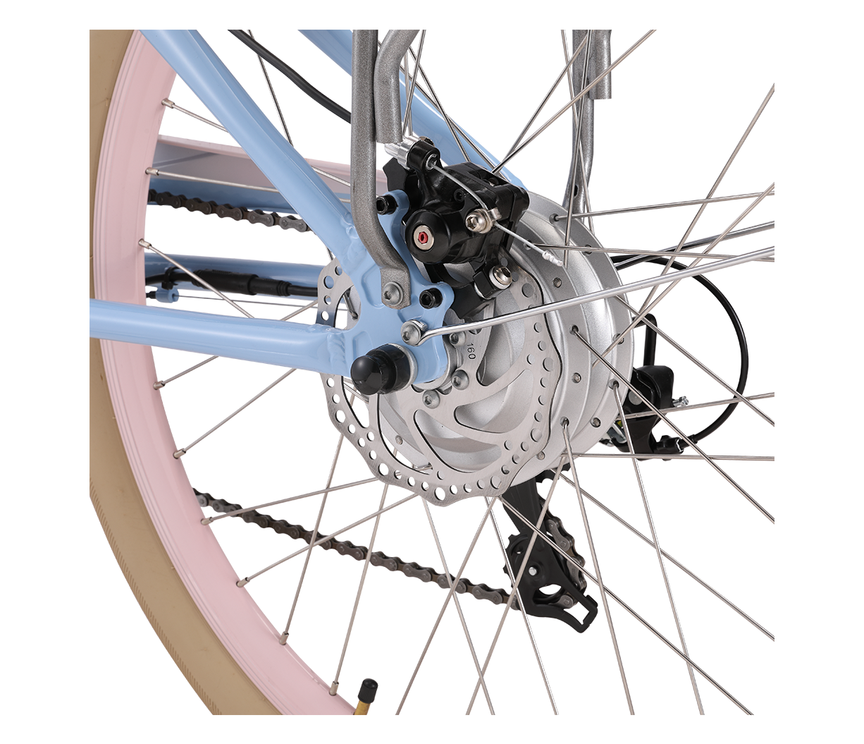 sixthreezero EVRYjourney Women's NEW 26" 500W 7-Speed Step-Through Touring Hybrid Bicycle,