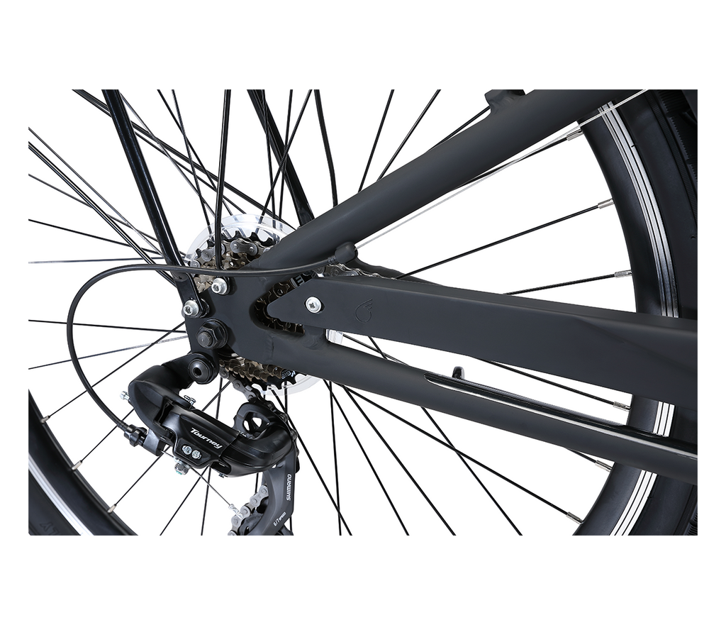 sixthreezero EVRYjourney Deluxe Men's 26" 7 Speed Hybrid Cruiser Bicycle w/ Integrated Lock, Basket, Light