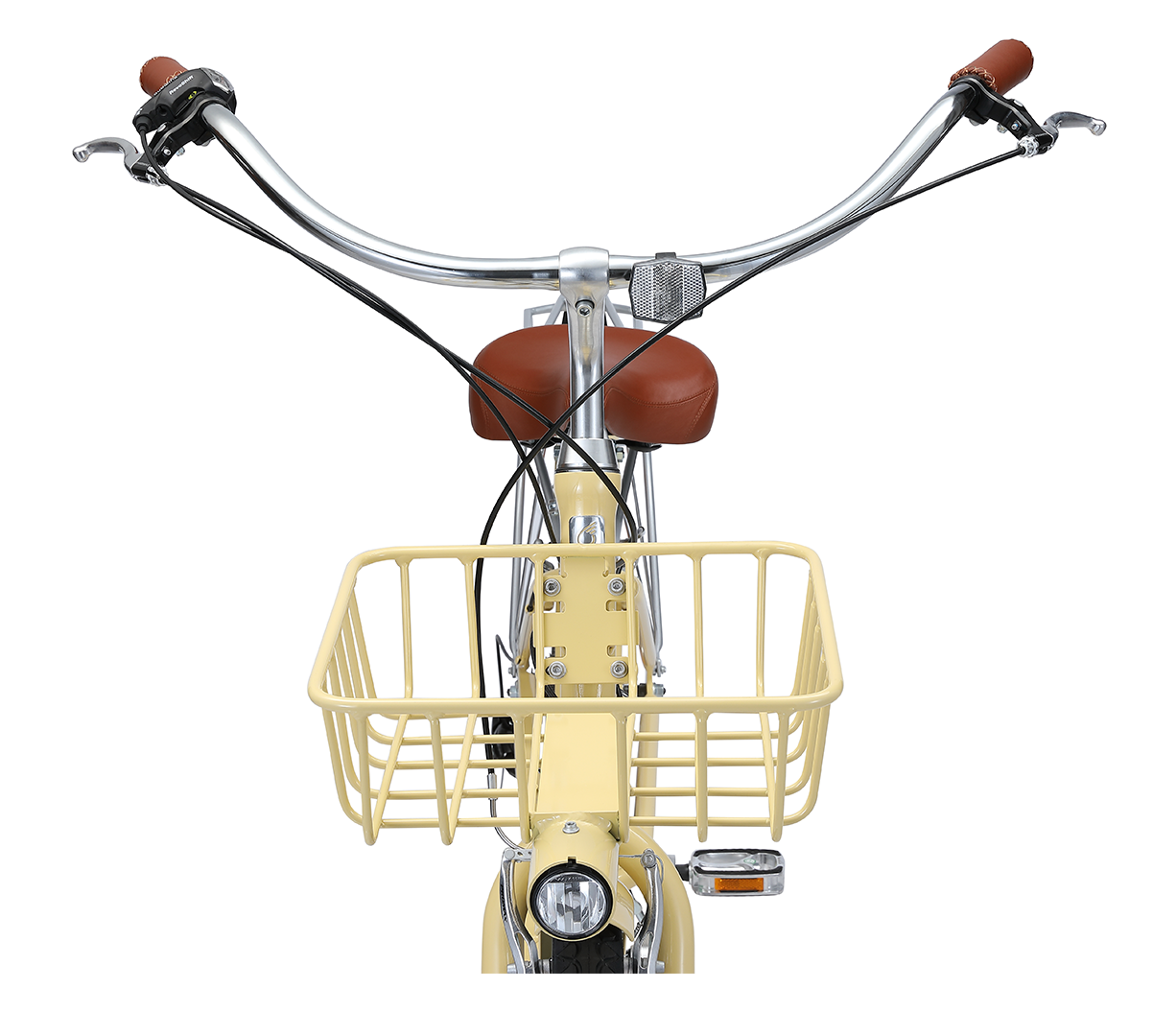 sixthreezero EVRYjourney Deluxe Women's 26" 7-Speed Touring Hybrid Bicycle w/ Integrated Lock, Basket, Light