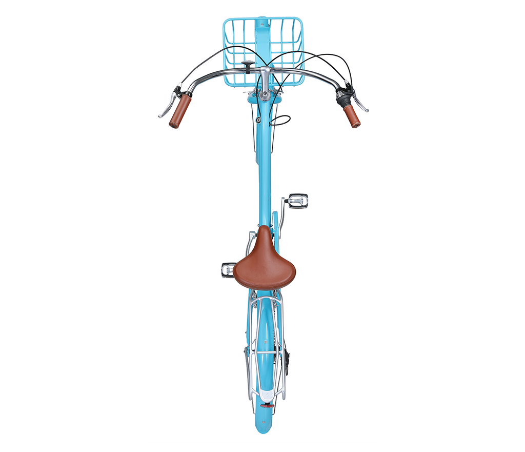 sixthreezero EVRYjourney Deluxe Women's 26" 7-Speed Touring Hybrid Bicycle w/ Integrated Lock, Basket, Light