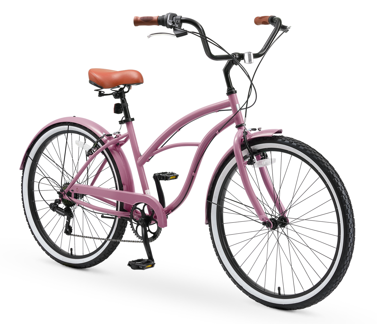 sixthreezero Around the Block Women's Casual 7-Speed Beach Cruiser Bicycle