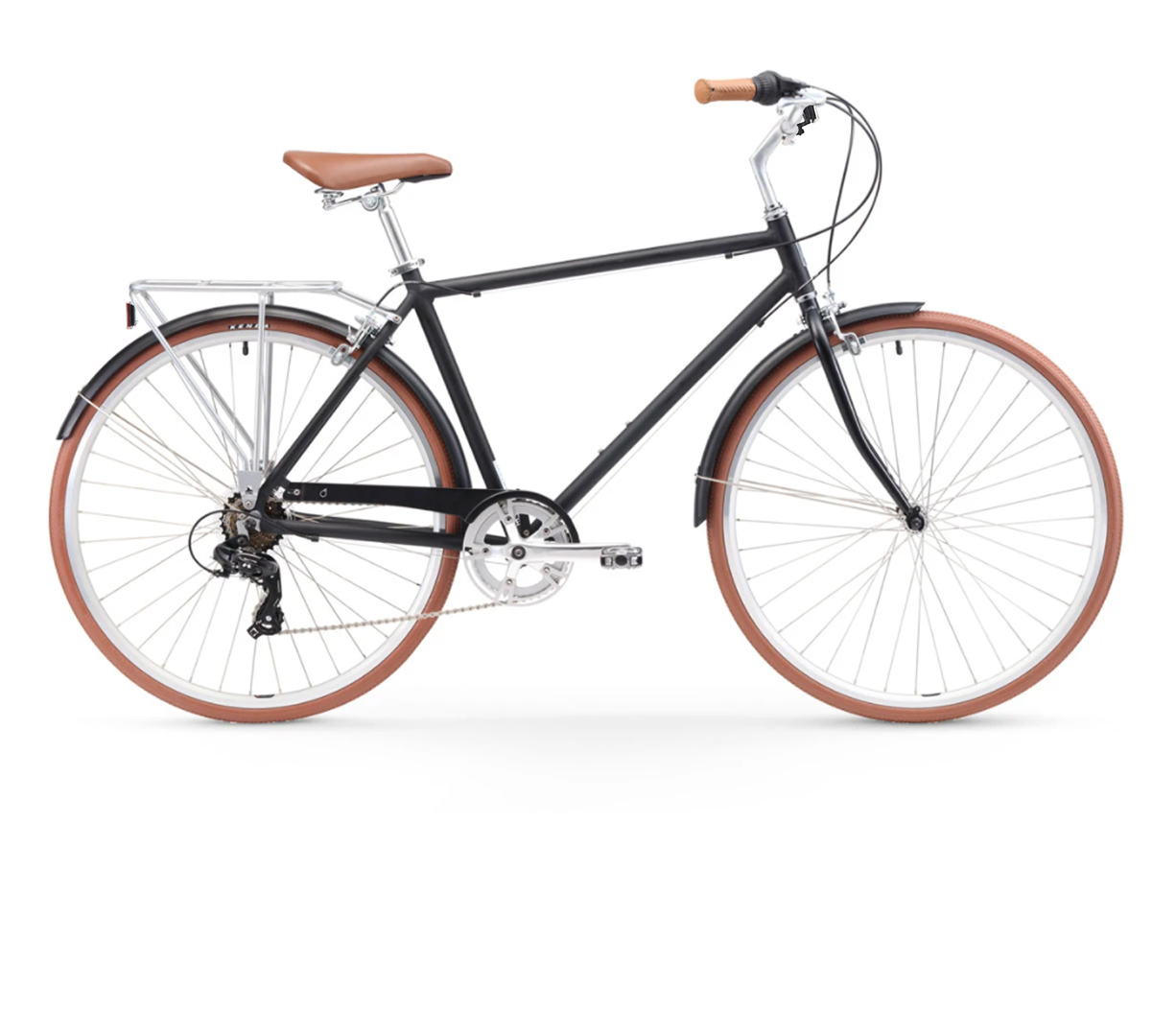 sixthreezero Ride in the Park Men's 7 Speed Touring City Bike with Rear Rack