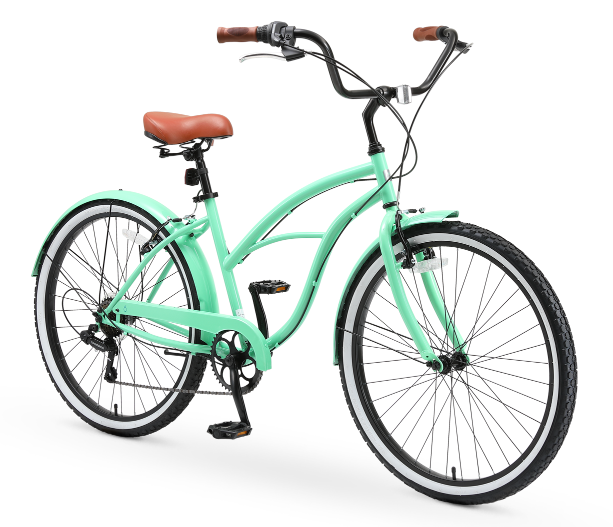 sixthreezero Around the Block Women's Casual 7-Speed Beach Cruiser Bicycle