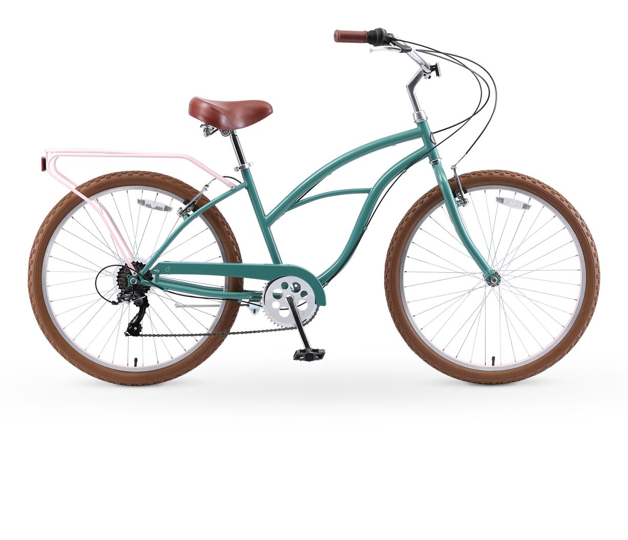 sixthreezero NEW Around the Block Women's 26" 7-Speed Beach Cruiser Bicycle