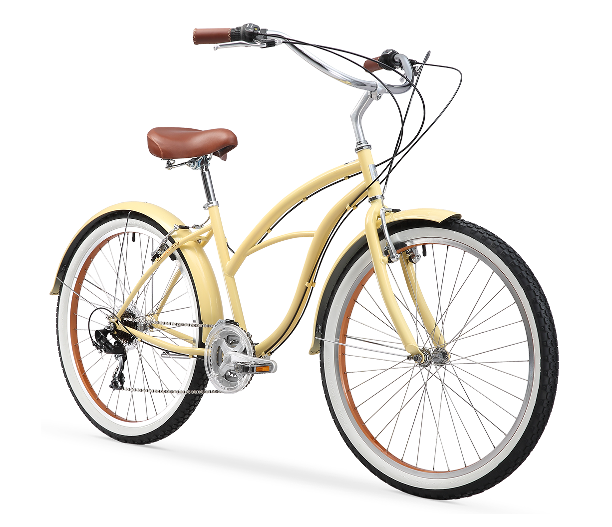 sixthreezero Scholar Women's 26" 21 Speed Beach Cruiser Bicycle