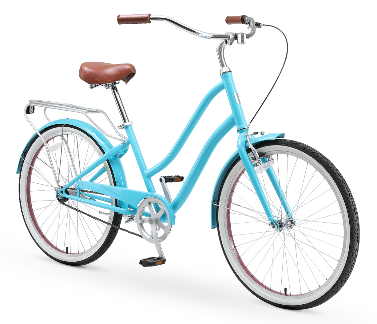 sixthreezero EVRYjourney Women's 26" Single Speed Steel Step-Through Touring Hybrid Bicycle