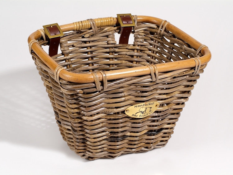 Nantucket Tuckernuck Collection Front Wicker Baskets - Adult Size